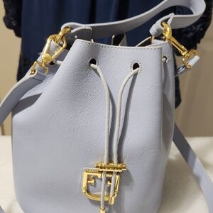 Authentic Furla Light Blue Bucket Bag